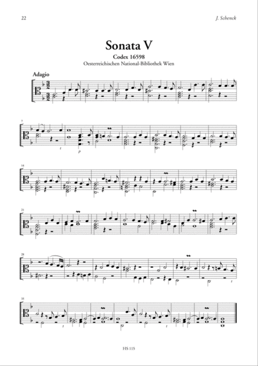 4 Sonatas for Viol Viola scores gallery preview page 5