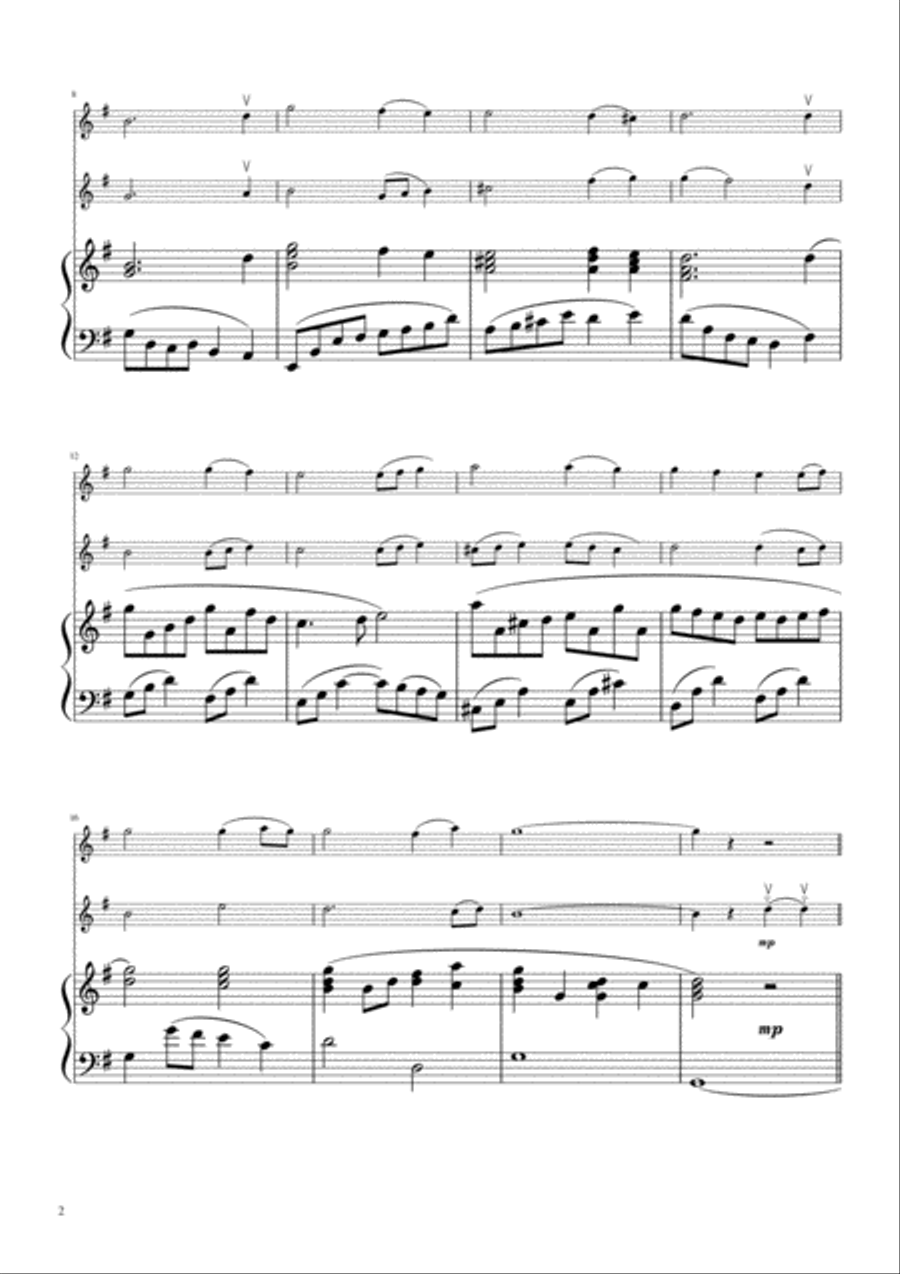It Is Well with My Soul - Violin Duo with Piano Accompaniment String Duet scores gallery preview page 3