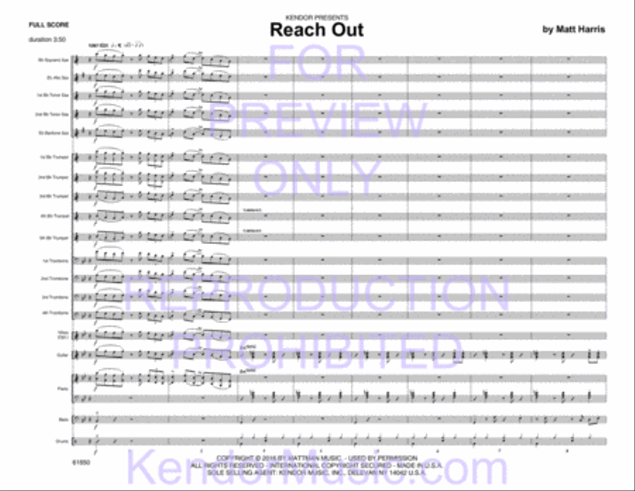 Reach Out Reach Out Jazz Ensemble scores gallery preview page 3
