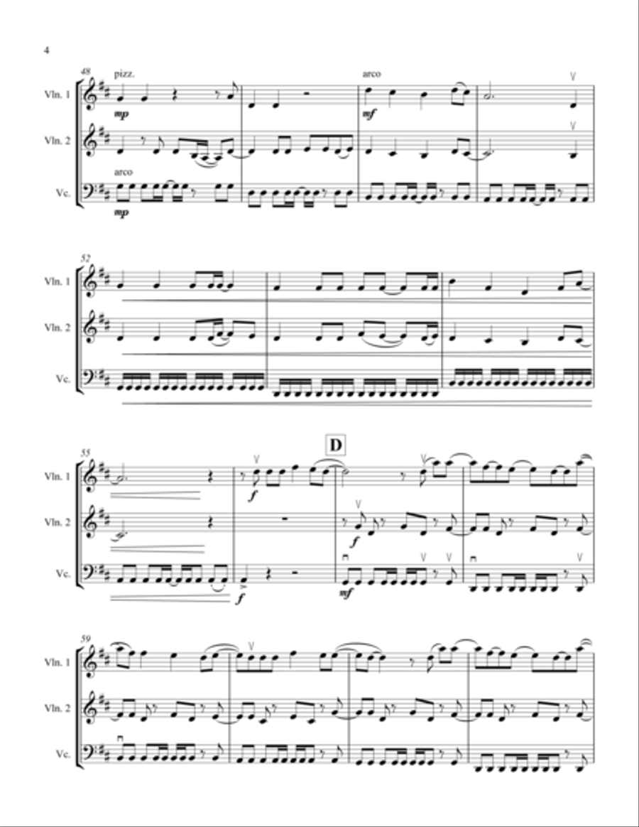 Pompeii Pompeii String Trio scores gallery preview page 5