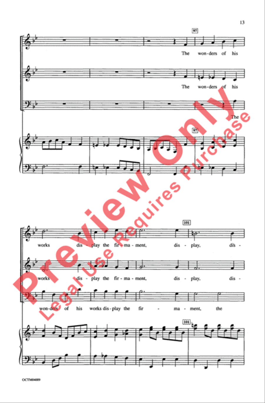 The Heavens Are Telling The Heavens Are Telling 3-Part scores gallery preview page 13