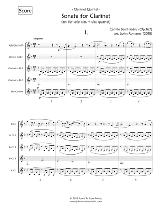 Book cover for Saint-Saens - Clarinet Sonata (Clarinet Quintet)