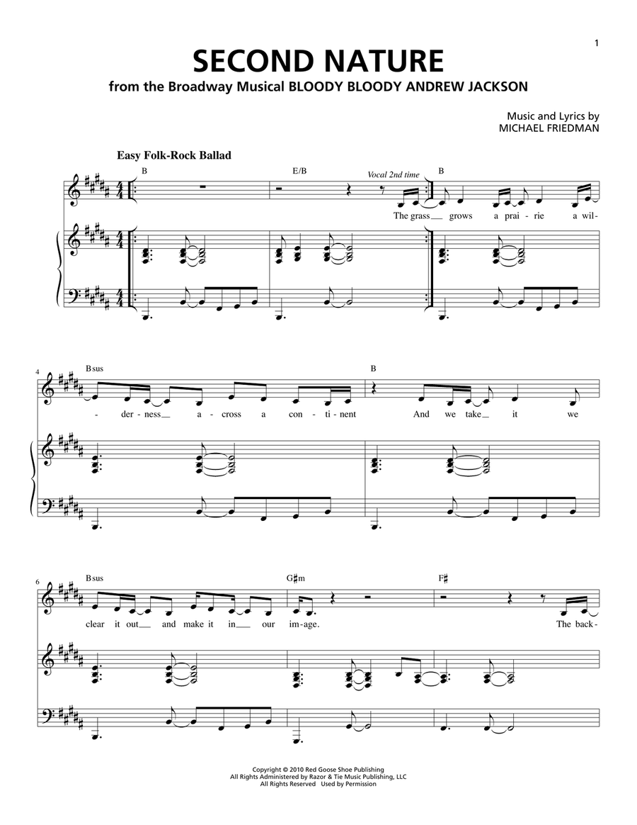 Second Nature Second Nature Voice scores gallery preview page 1