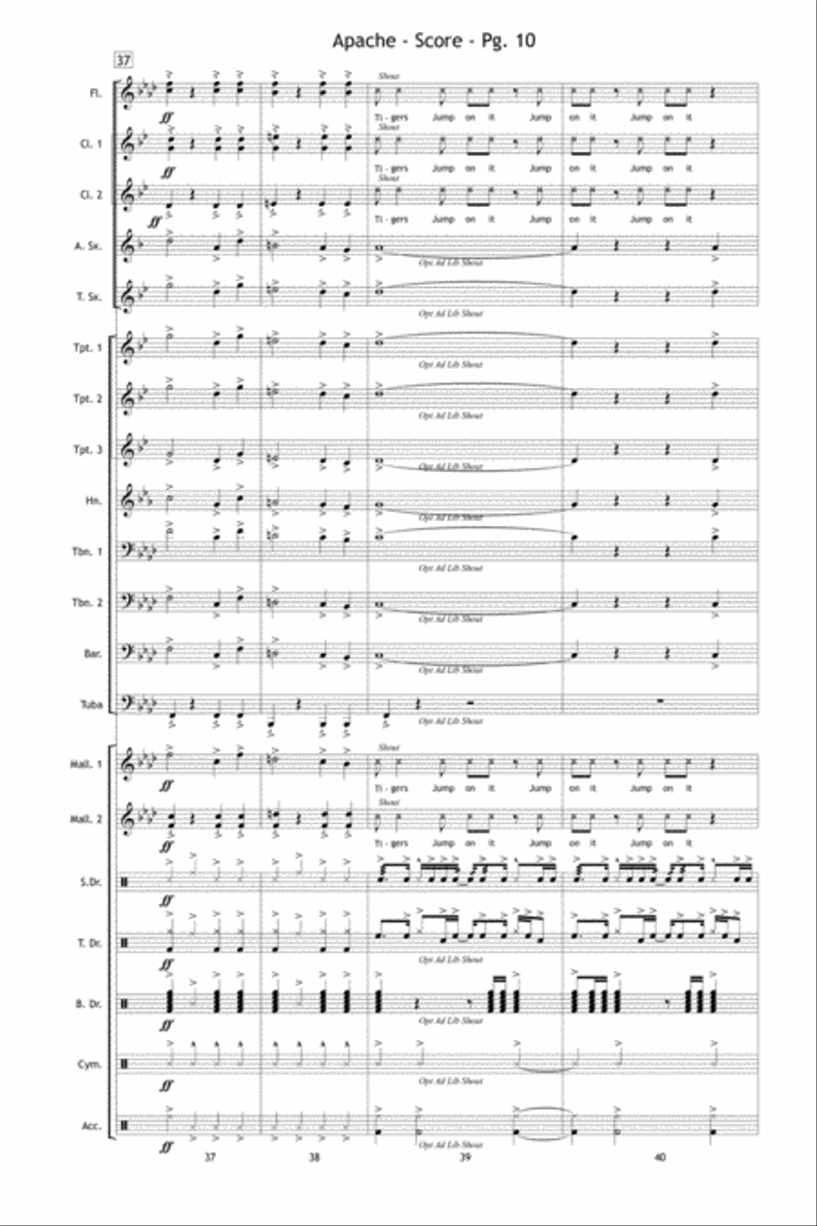 Apache Apache Marching Band scores gallery preview page 11