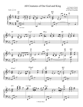 All Creatures of Our God and King - peaceful reharmonization arr. for solo piano