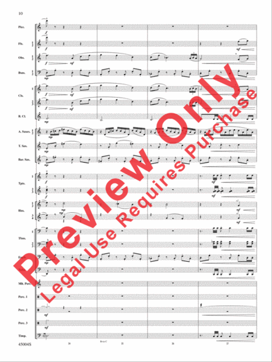 Red Rock Mountain Concert Band scores gallery preview page 45