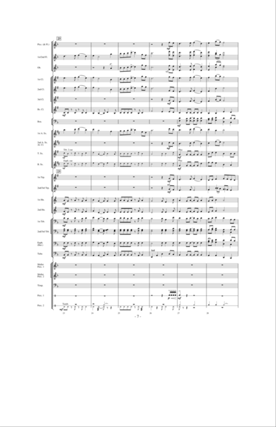 High Country Celebration Concert Band scores gallery preview page 6