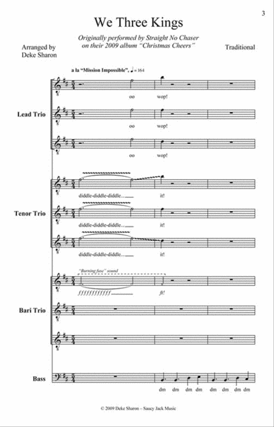 We Three Kings We Three Kings TTBB scores gallery preview page 2