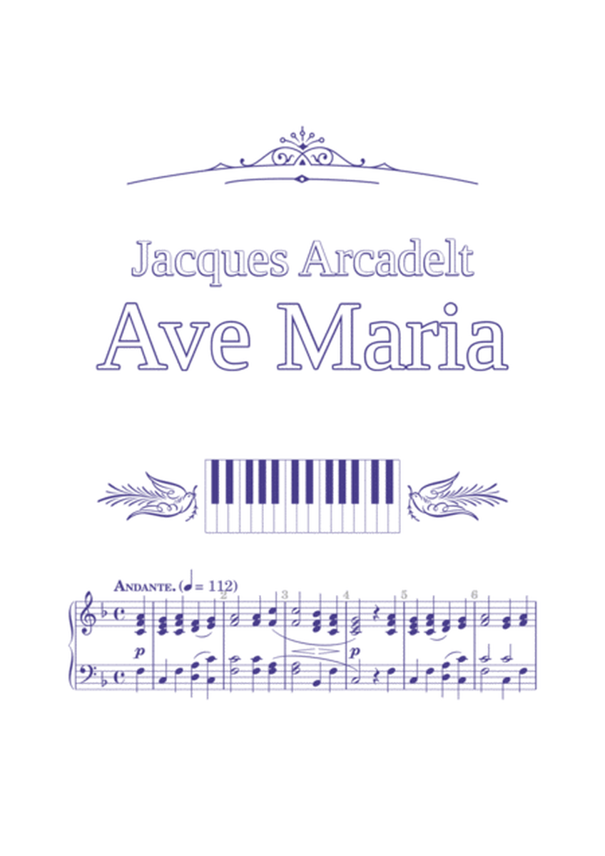 Ave Maria (Jacques/Jakob Arcadelt, piano version) image number null