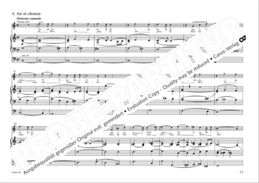 Oratorio de Noel (Weihnachtsoratorium) 4-Part scores gallery preview page 14