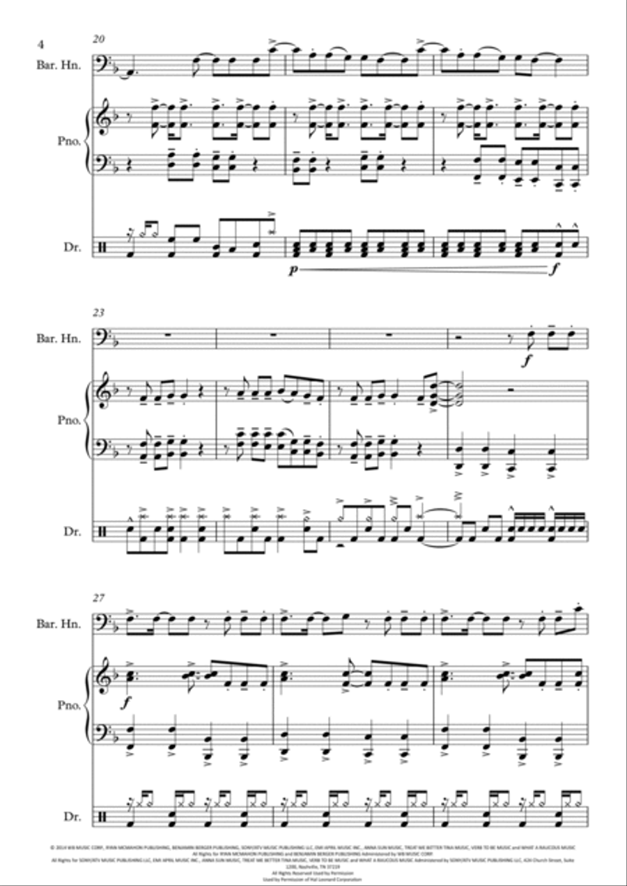 Shut Up And Dance Small Ensemble scores gallery preview page 5