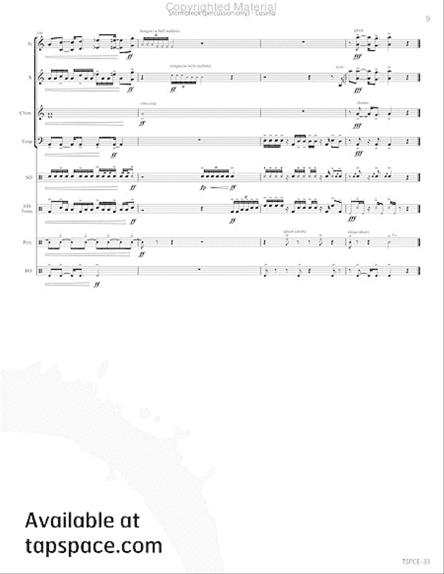 Stormbreak Percussion Ensemble scores gallery preview page 30