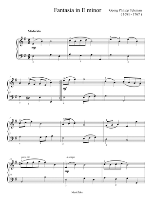 Teleman Fantasia in E minor