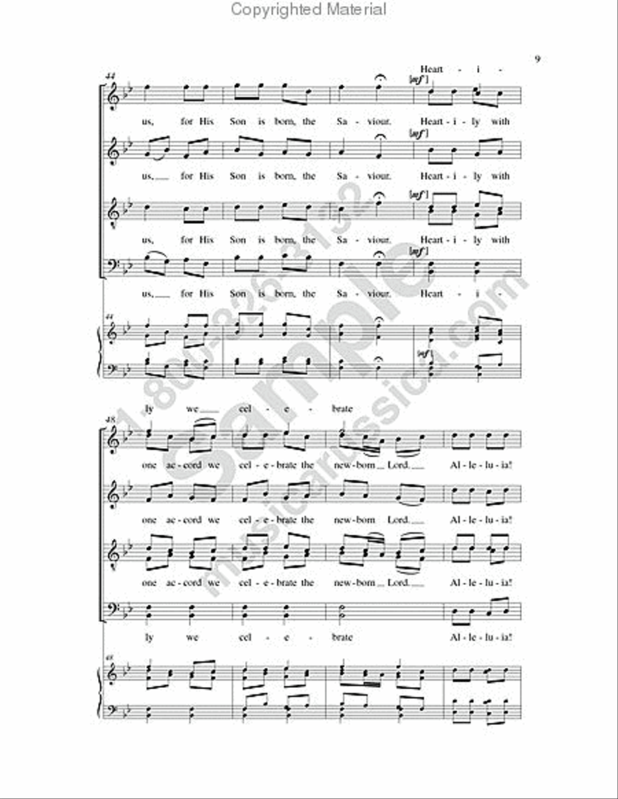 Shepherds of Bethlehem 4-Part scores gallery preview page 8