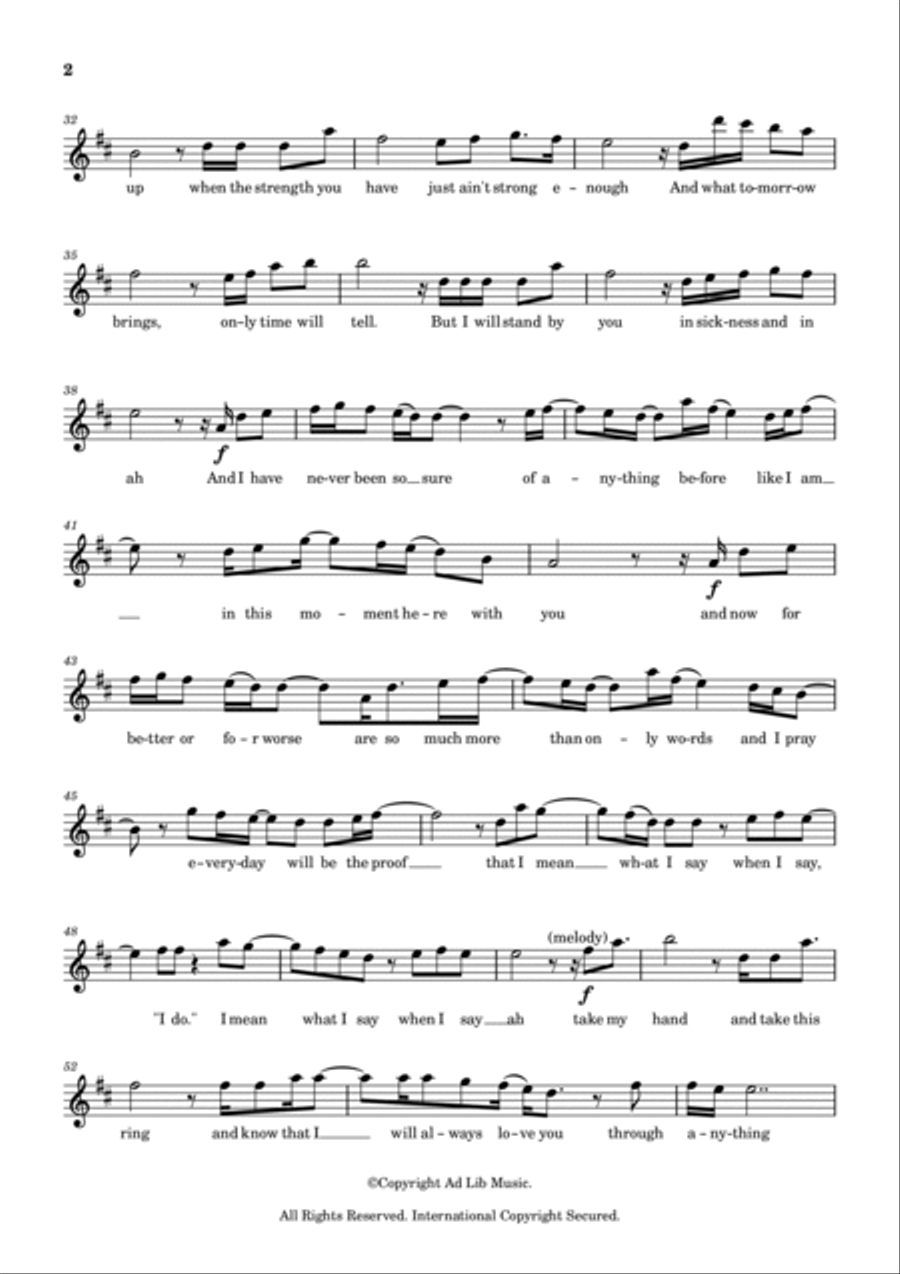 When I Say I Do Flute Solo scores gallery preview page 2