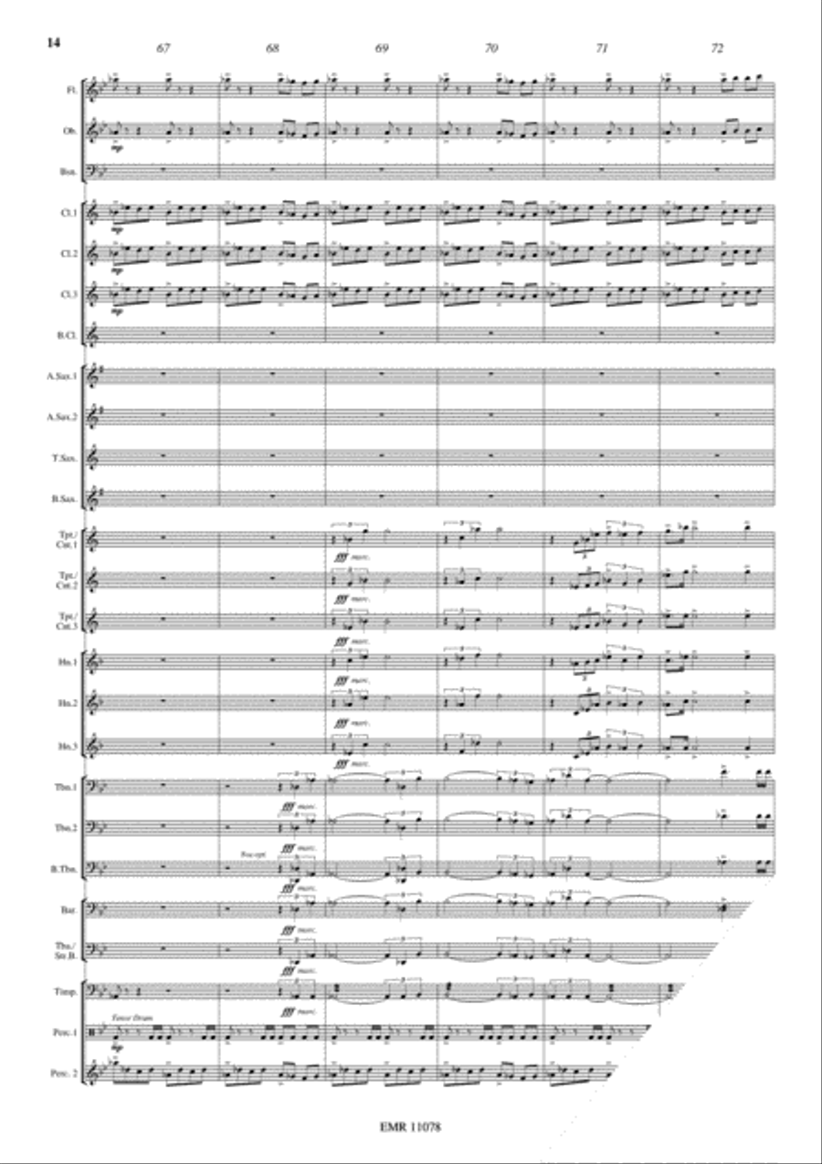 Prelude For An Eternal Friendship Concert Band scores gallery preview page 15