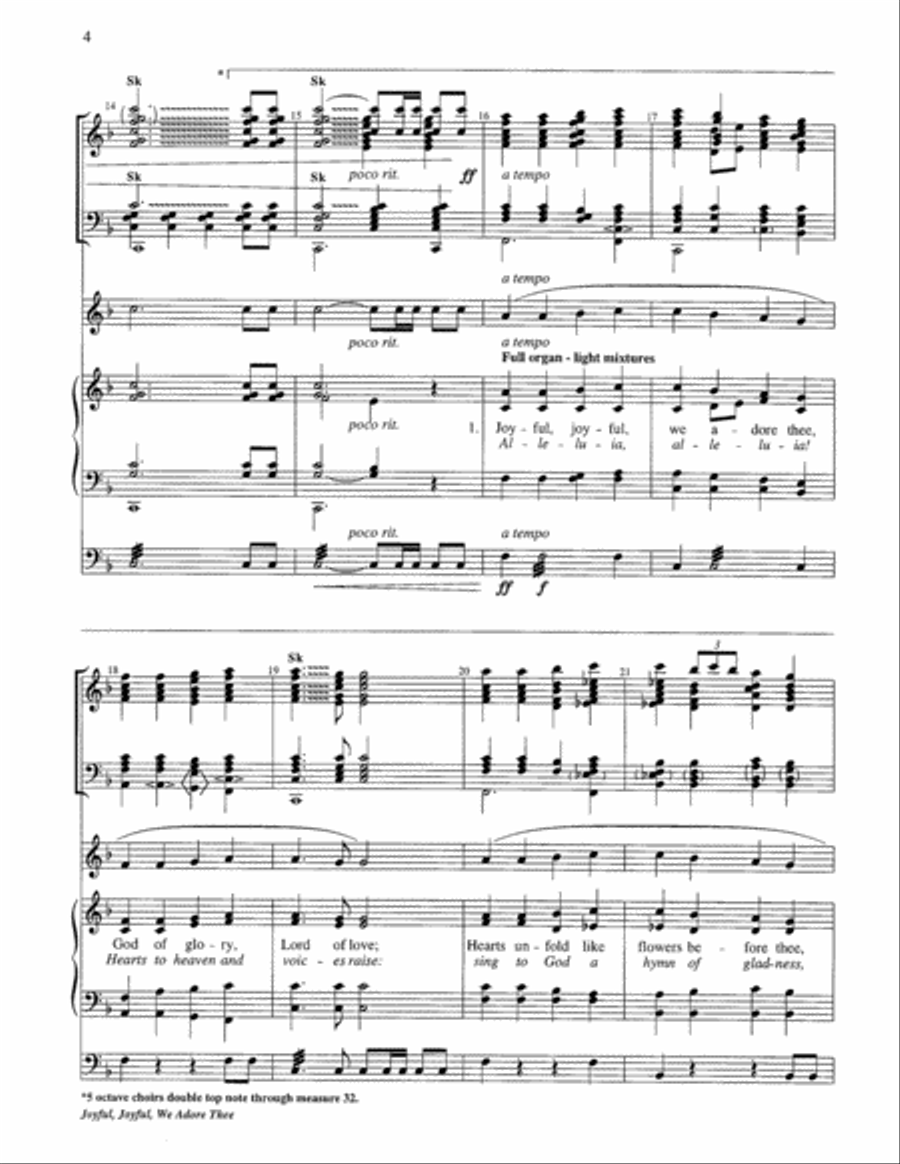 Joyful, Joyful, We Adore Thee 5-Octaves scores gallery preview page 18