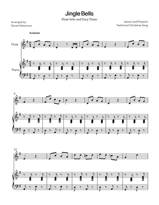 Jingle Bells (for flute and easy piano)