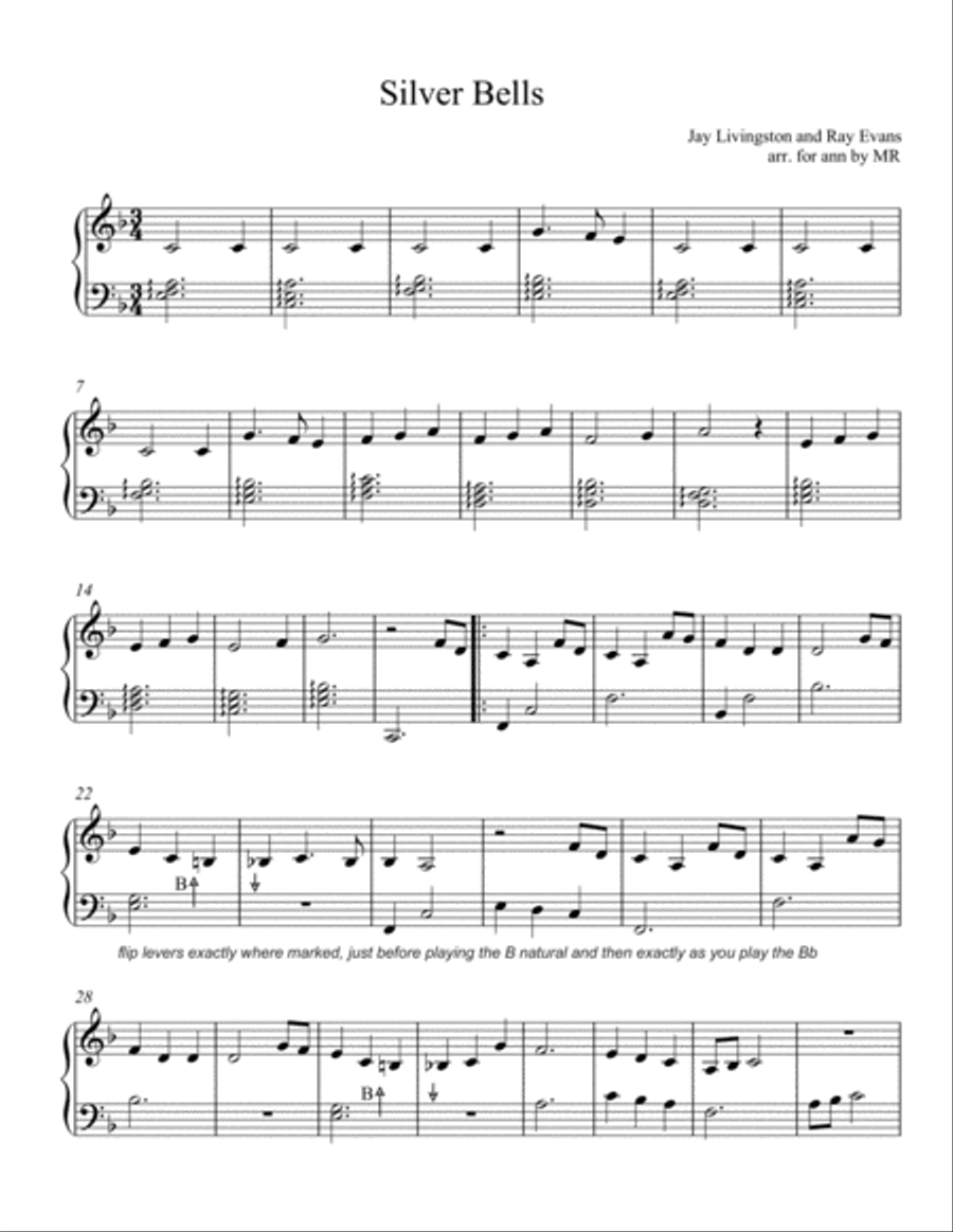 Silver Bells Silver Bells Harp scores gallery preview page 2