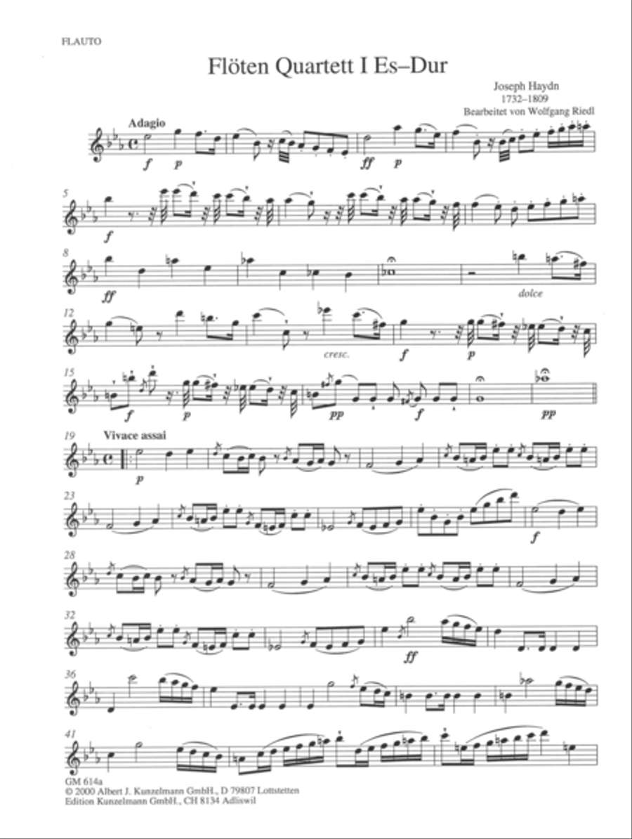 Flute quartet no. 1 Flute scores gallery preview page 2