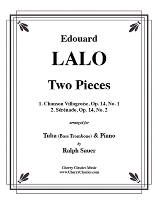 Book cover for Two Pieces for Tuba or Bass Trombone & Piano