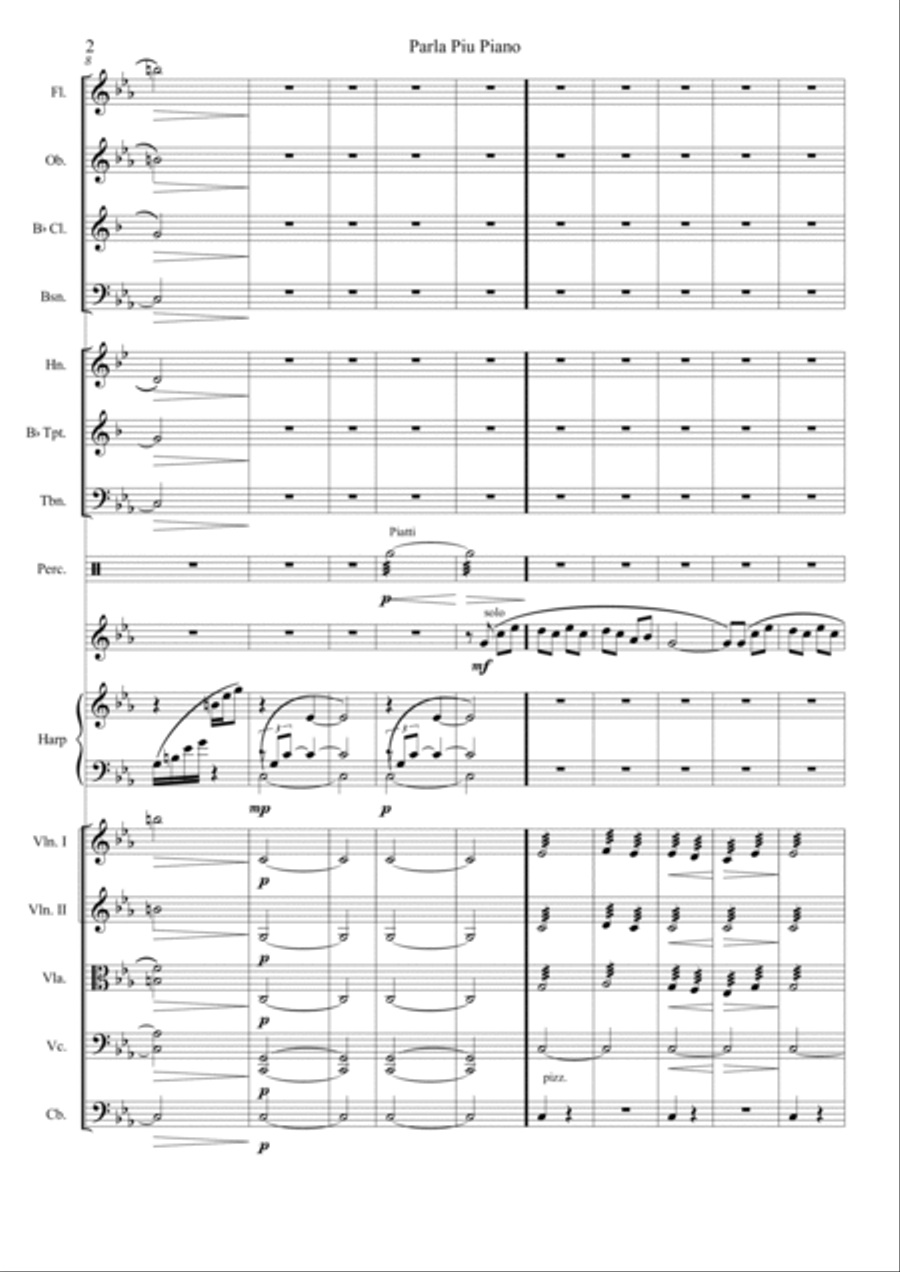 Parla Piu Piano Chamber Orchestra scores gallery preview page 3