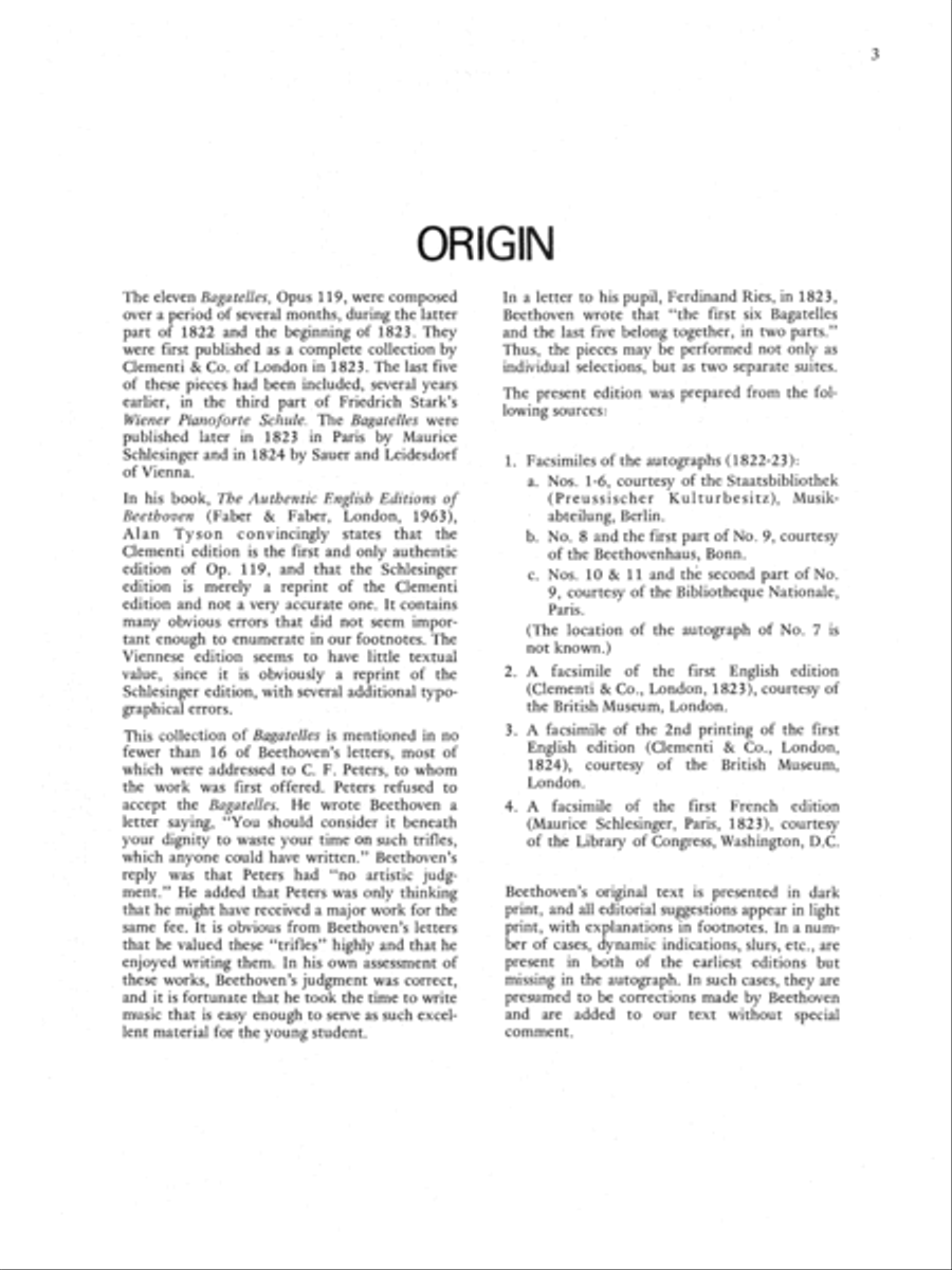 Beethoven -- Eleven Bagatelles, Op. 119 for the Piano Piano Solo scores gallery preview page 4