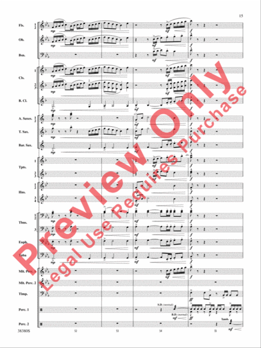 And In the End It Was Earth Concert Band scores gallery preview page 16