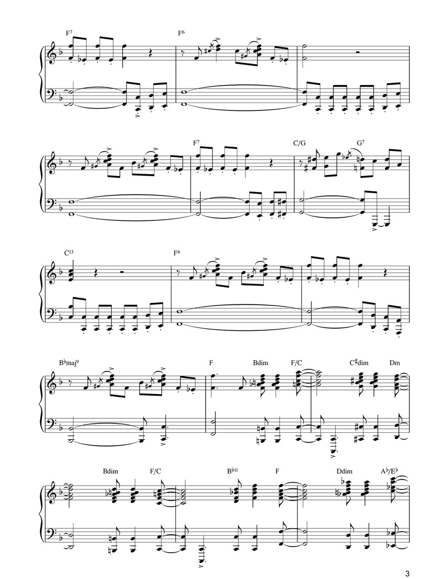 I Wish I Knew How It Would Feel To Be Free Piano Solo scores gallery preview page 3