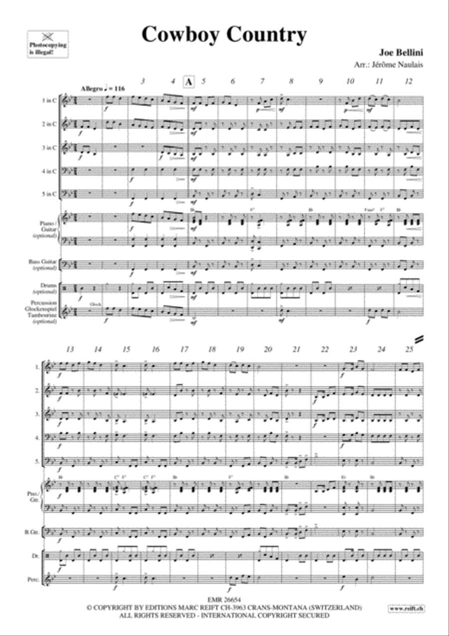 Cowboy Country Brass Ensemble scores gallery preview page 3