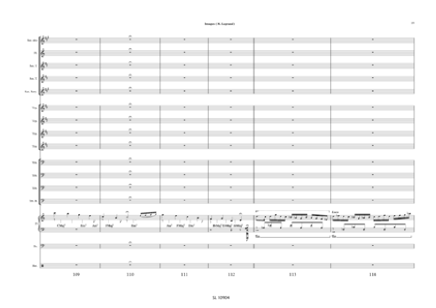 Images pour big band et sax alto solo / piano solo Jazz Ensemble scores gallery preview page 20