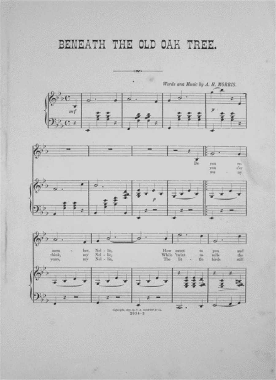 Beneath the Old Oak Tree Voice scores gallery preview page 2