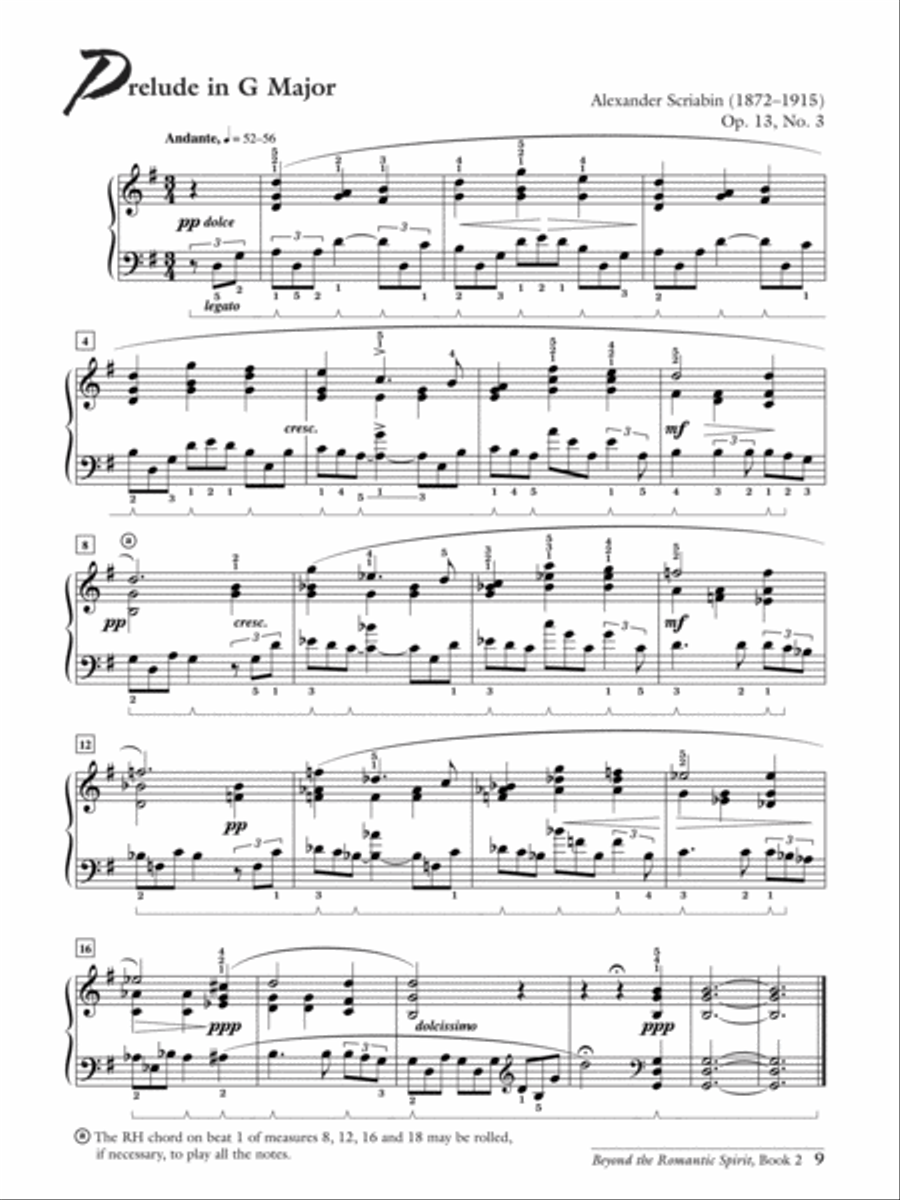 Beyond the Romantic Spirit (1880--1922), Book 2 Piano Solo scores gallery preview page 12