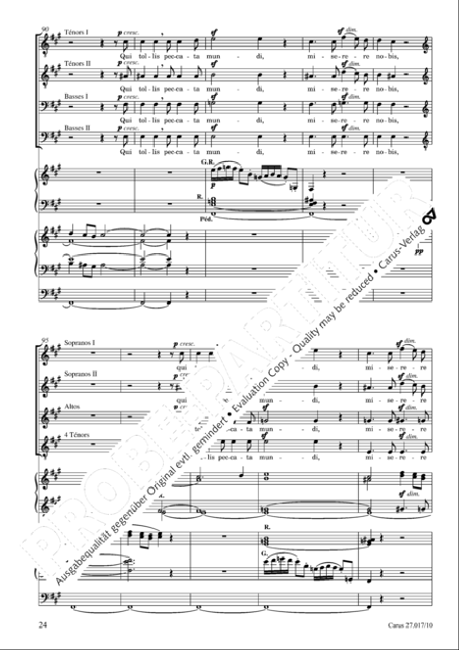 Messe solennelle en ut diese mineur 4-Part scores gallery preview page 25