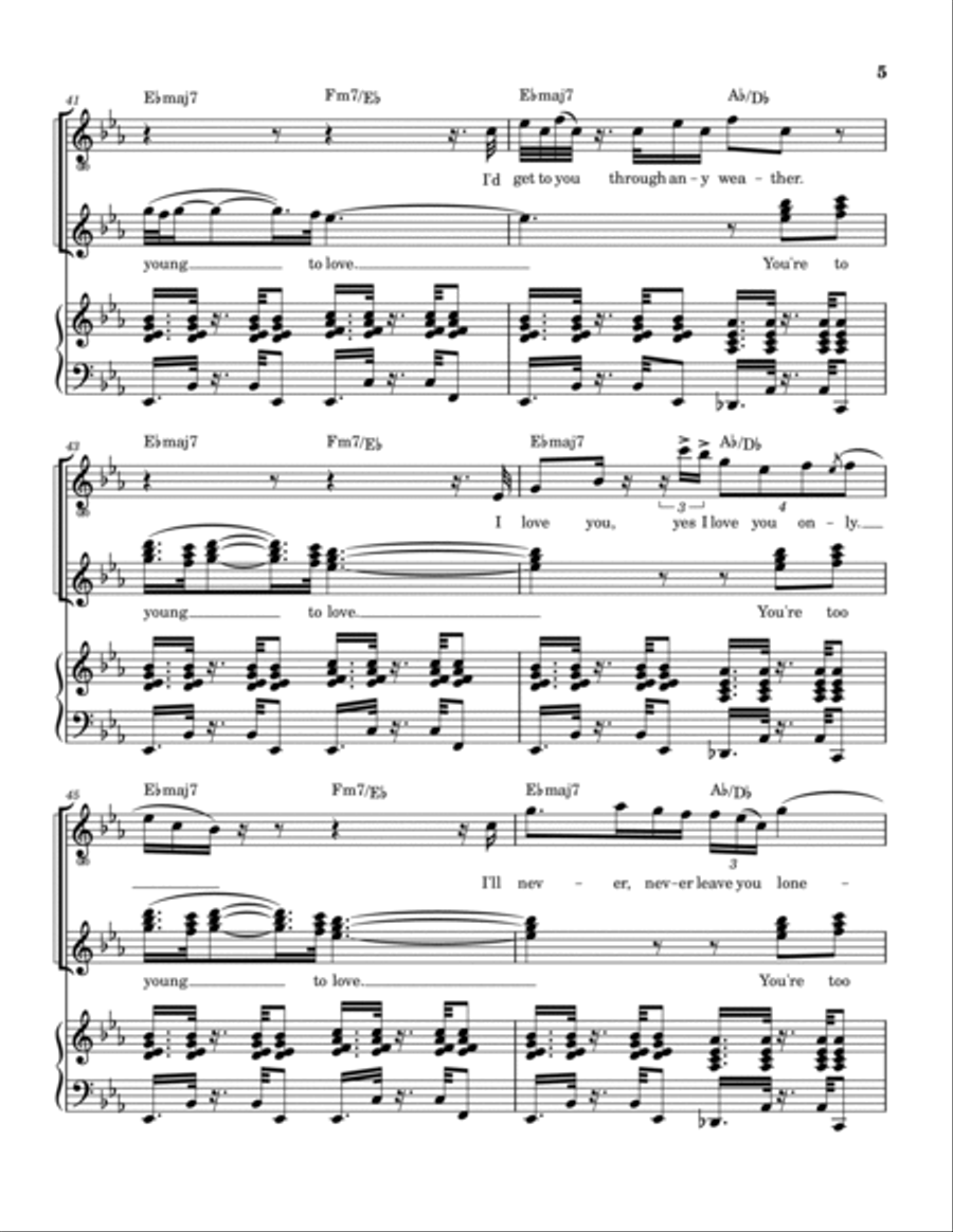 You're Still A Young Man Piano, Vocal, Guitar scores gallery preview page 6