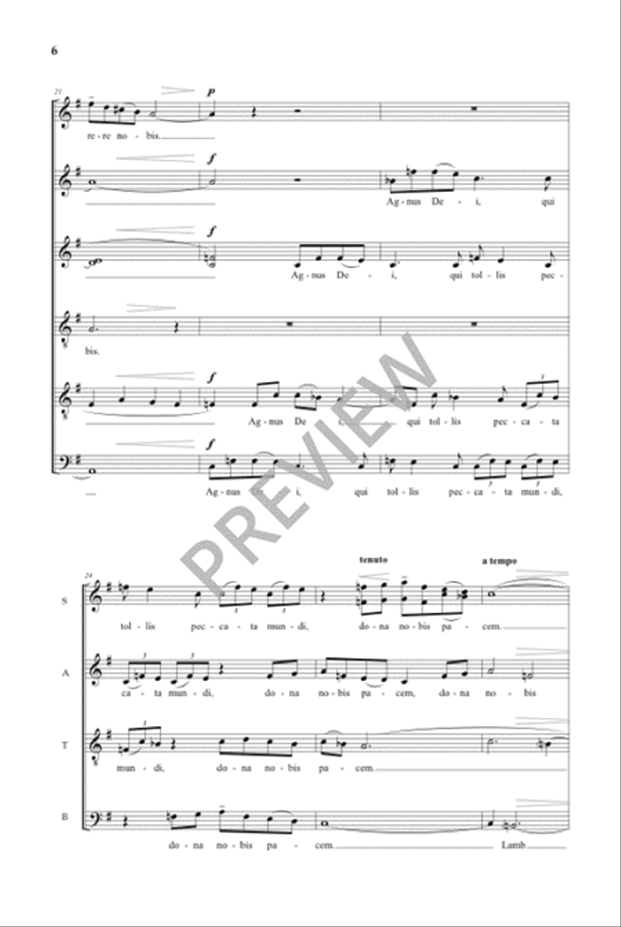 Behold the Lamb of God Divisi scores gallery preview page 7