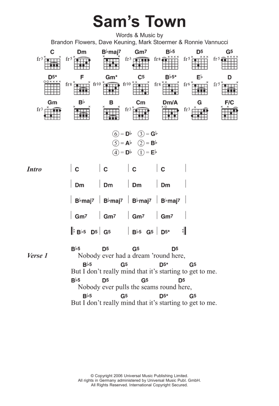 Sam's Town Sam's Town 3-Part scores gallery preview page 1
