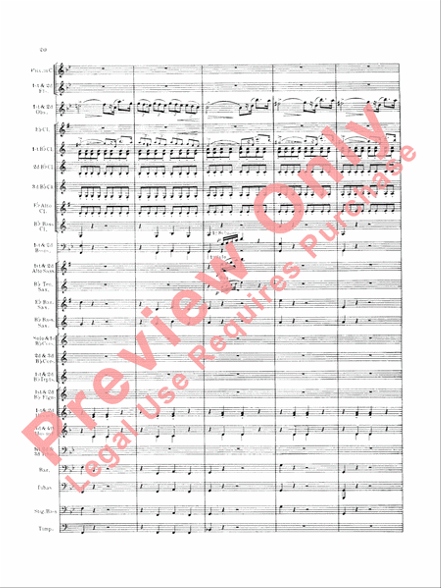 Italian in Algiers (Overture) Concert Band scores gallery preview page 23