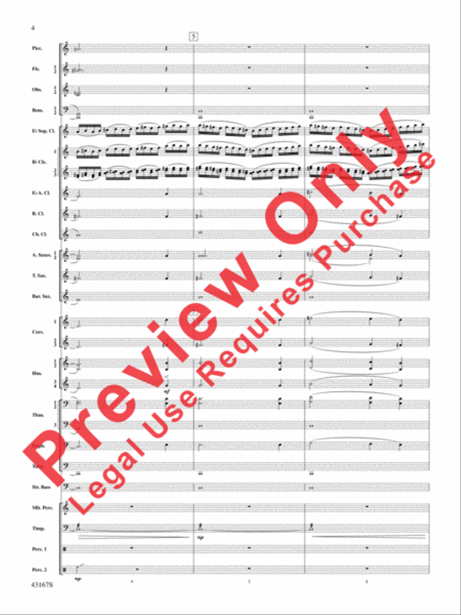 Down to the Sea in Ships (from the NBC TV Film Project 20) Concert Band scores gallery preview page 5