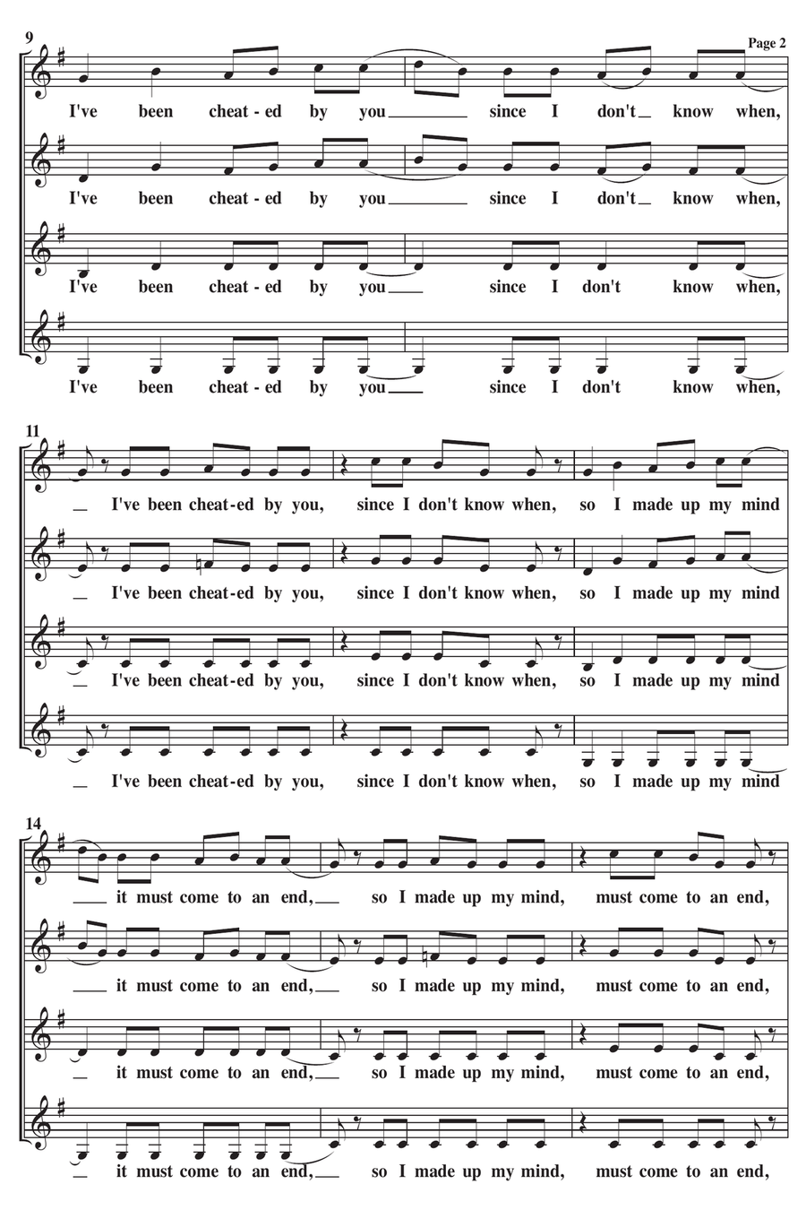 Mamma Mia Mamma Mia SSAA scores gallery preview page 2