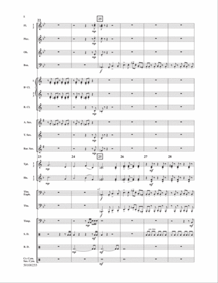 If You See Dolphins (You've Gone Too Far) Concert Band scores gallery preview page 6