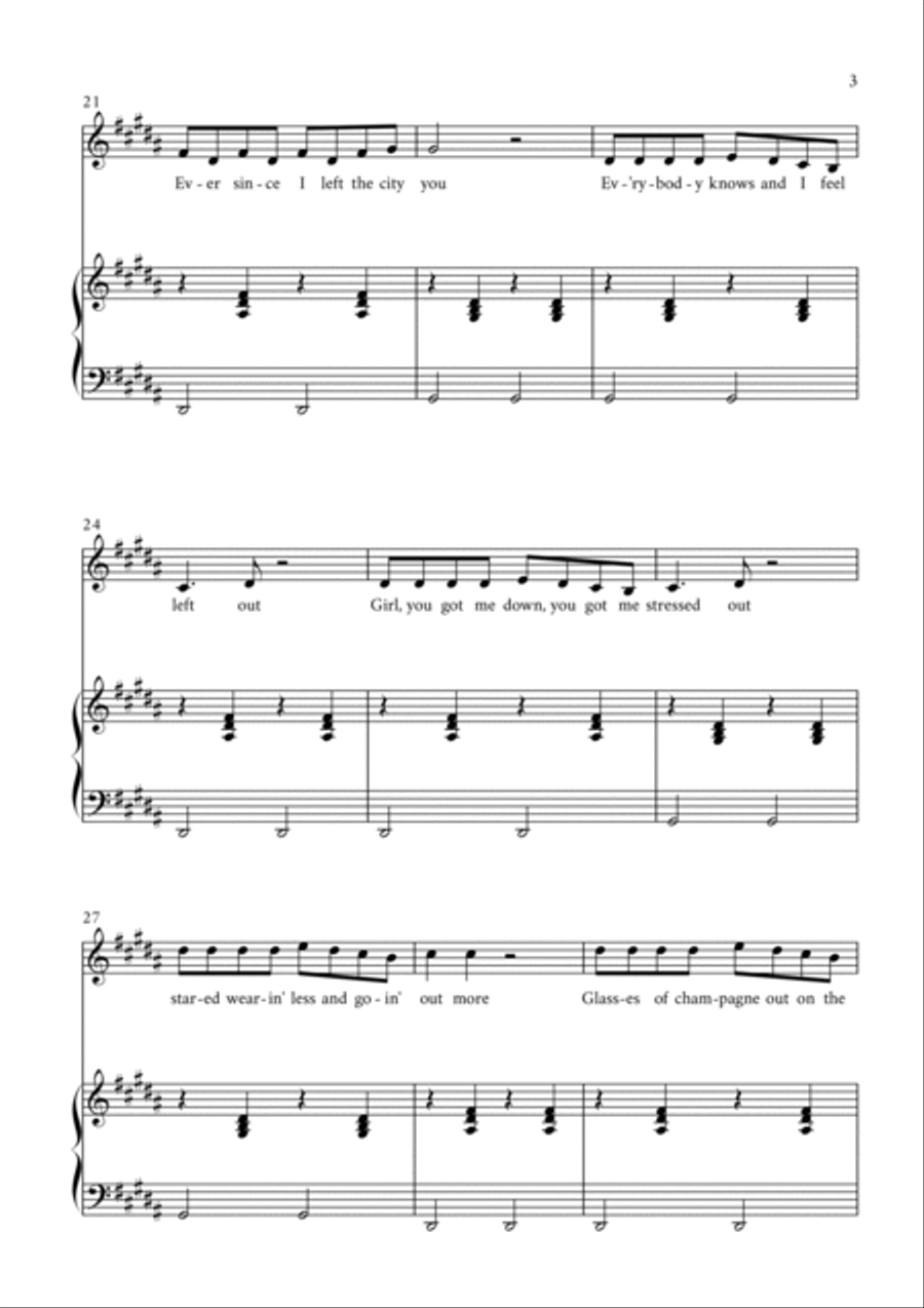 Hotline Bling Voice scores gallery preview page 3