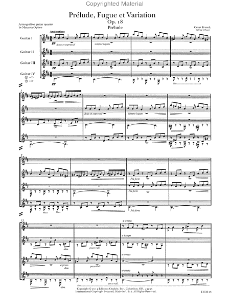Prelude, Fugue et Variation Op. 18