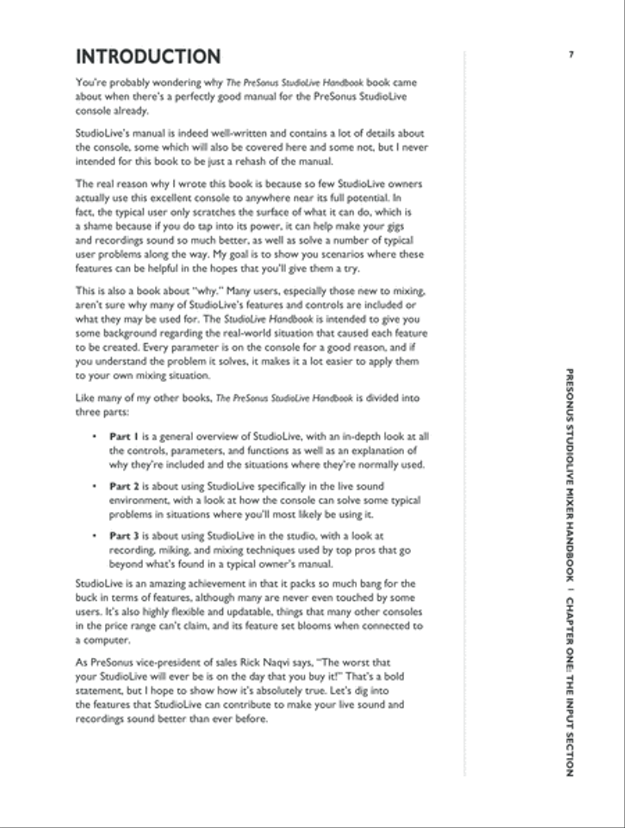 PreSonus StudioLive Mixer Handbook Collection / Songbook scores gallery preview page 7