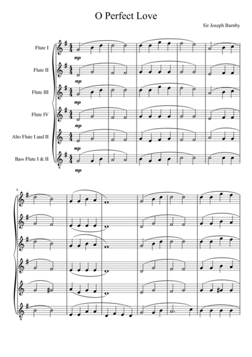 O Perfect Love (Flute Choir)