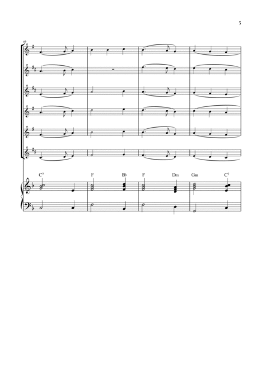My Country 'Tis of Thee (America) Woodwind Ensemble scores gallery preview page 5
