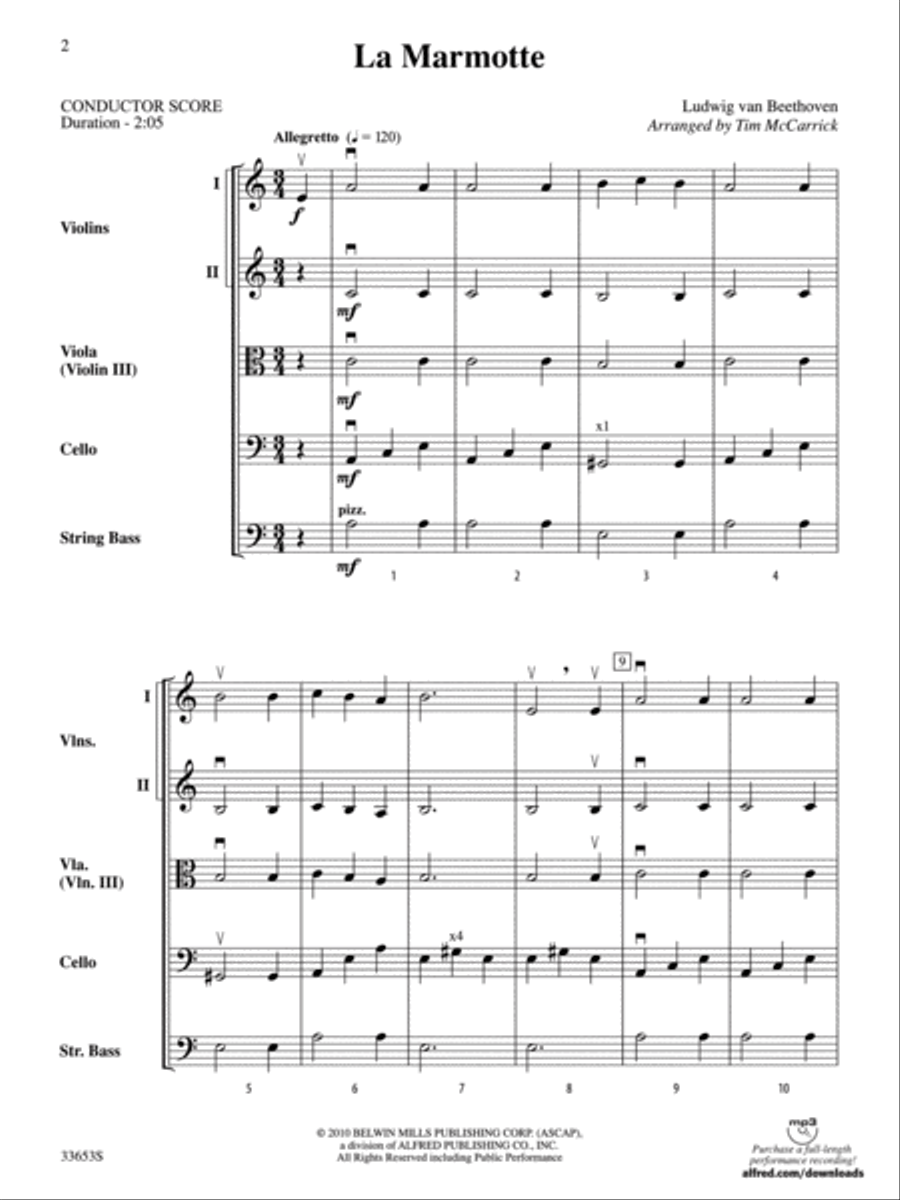 La Marmotte String Orchestra scores gallery preview page 2