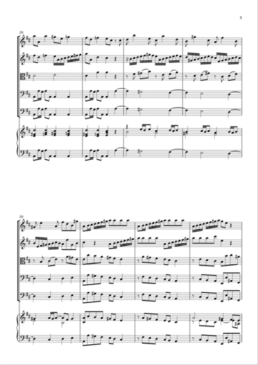 Concerto for Strings in D major RV 124 String Orchestra scores gallery preview page 4