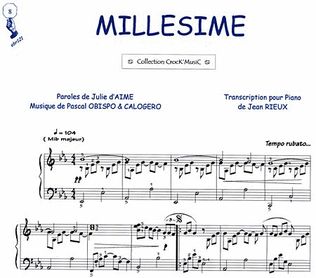 Book cover for Millesime (Collection CrocK'MusiC)