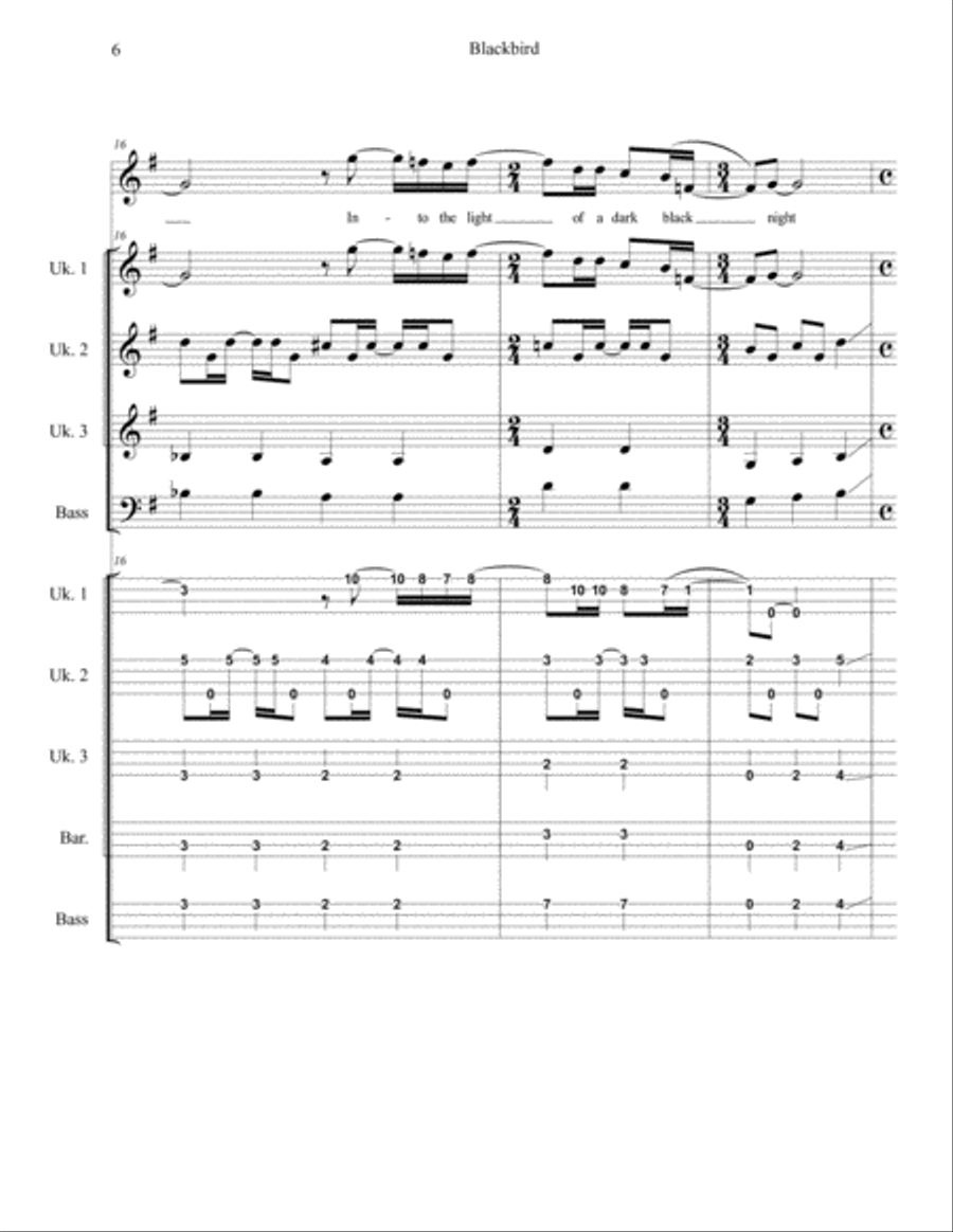 Blackbird Small Ensemble scores gallery preview page 6